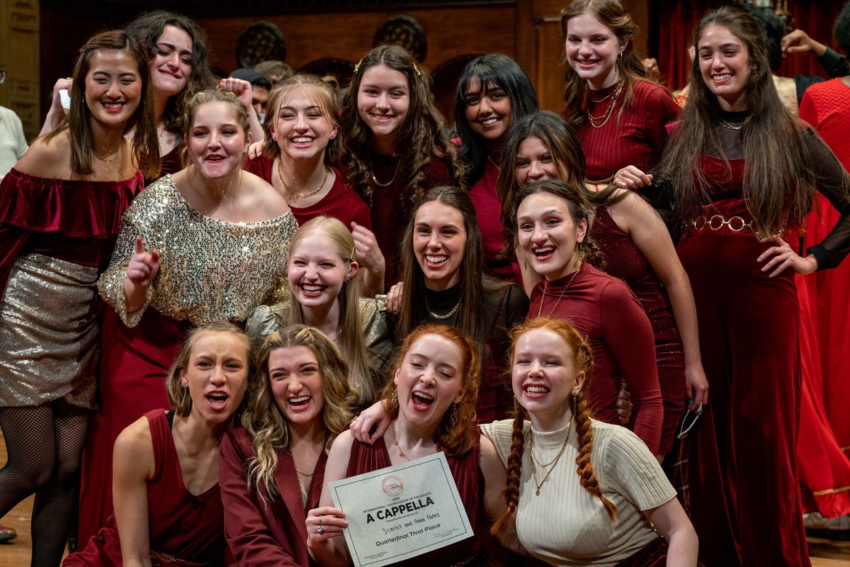 We earned third place at our ICCA Quarterfinals! Thanks to <a href="/varsityvocals/">Varsity Vocals</a> for having us 🥳