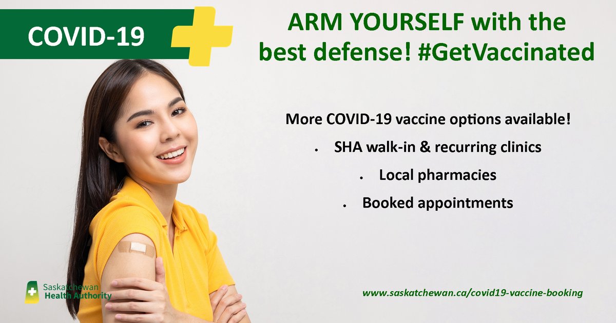 SaskHealth's tweet photo. Book your vaccine appointment (or booster if eligible) or find a walk-in clinic: https://t.co/RnV5W5vbb1
Walk-in vaccine clinics for Feb 14: #Grenfell #IndianHead #MeadowLake #MooseJaw #Norquay #Outlook #Pinehouse #Regina #Saskatoon #SwiftCurrent #Tisdale #Turtleford https://t.co/t8tzdNIFTR