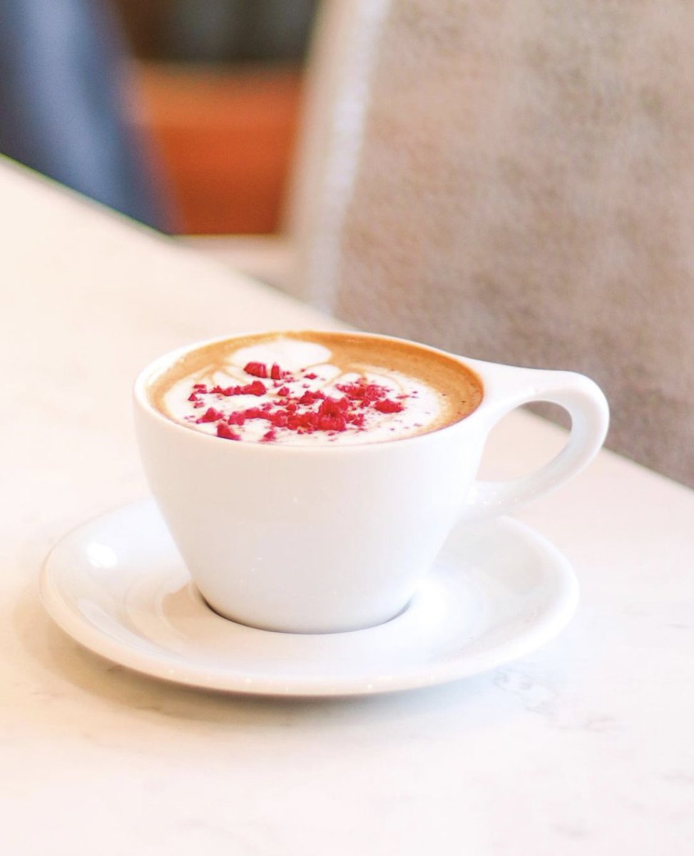 Pouring pink lattes all day! Come get one for you and your partner ❤️