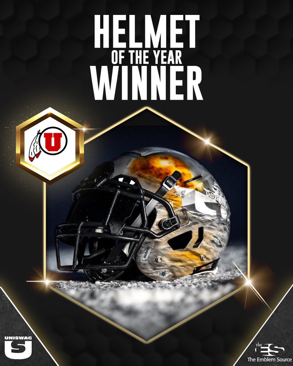 UNISWAG HELMET OF THE YEAR WINNER The fans voted @Utah_Football the UNISWAG Helmet of the Year! #uniswag