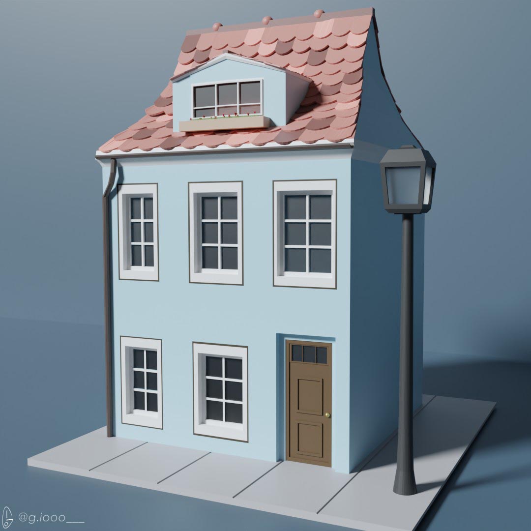 3D house I made in Blender
#Blender3d #3D #art