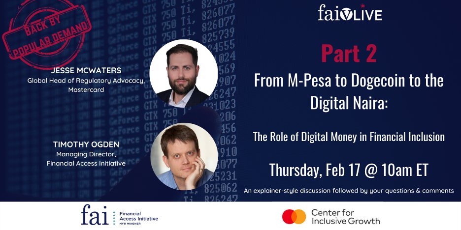 Part 2: From M-Pesa to Dogecoin to the Digital Naira: The Role of Digital Money in Financial Inclusion