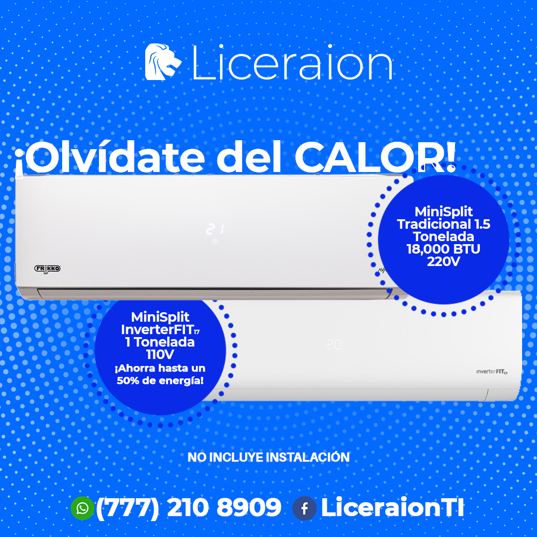 Liceraion's tweet photo. ☀️ ¡Olvídate del CALOR!

❄️AIRE ACONDICIONADO❄️

🥶 A la venta Mini Split tradicional o con tecnología inverter

🥶 ¿Qué esperas para olvidarte del calorcito? 

#Cuernavaca #Morelos #Tepoztlan #Jiutepec #Cuautla #Civac #Yautepec #Acapulco #chilpancingo #México https://t.co/nNscYhbByD