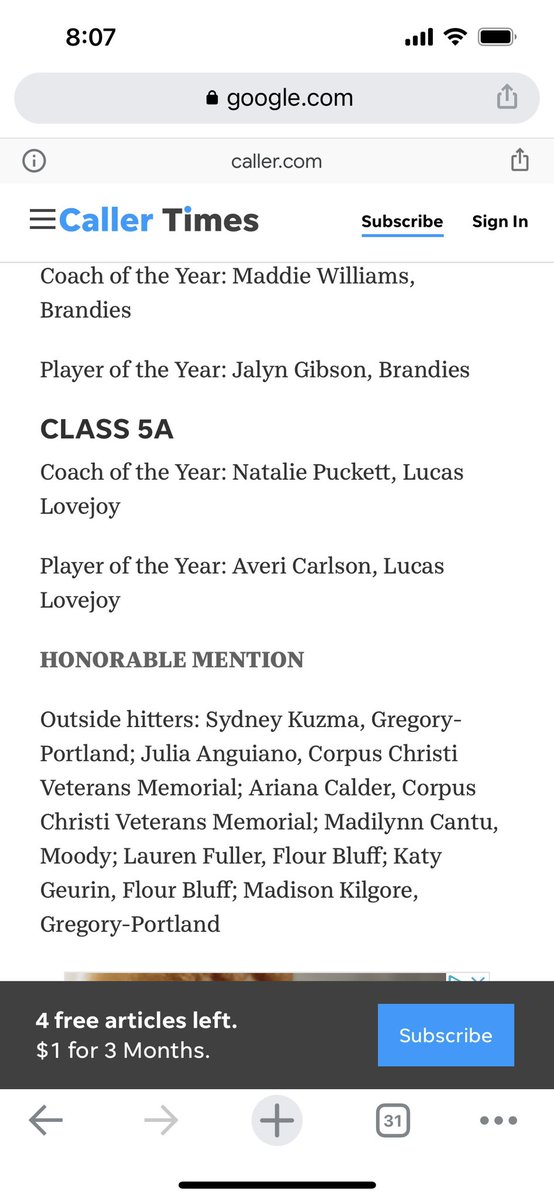 Huge congrats to seniors Ariana Caldera and Julia Anguiano on being named to the Texas Sports Writers Association All-State Honorable Mention Team! Both of these girls are leaving huge shoes to fill in our program!!