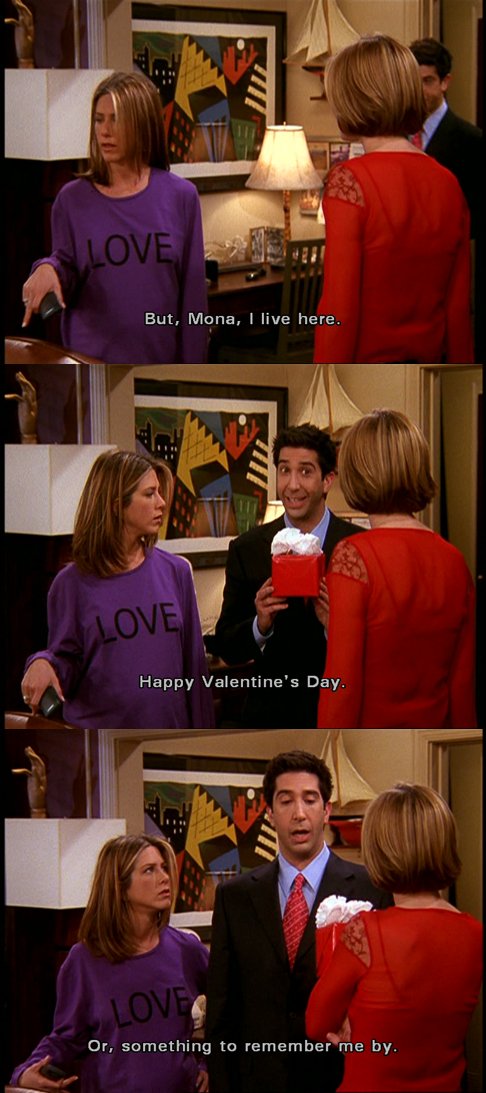 Friends Ross Geller GIF - Friends Ross Geller Happy Valentines Day