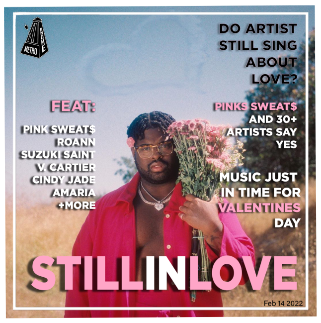 rn_beard's tweet photo. A playlist just in time for Valentines Day "Still in Love"

@TIDAL @Spotify @AppleMusic

ft: Pink Sweat$, Roann, Suzuki Saint, V. Cartier, Xavier Omar, Cindy Jade, Amaria, Tone Stith, Zyah Belle, Muni Long, and more.

30+ Talented Artist

Listen + Share: https://t.co/s9CsJ9y3DZ https://t.co/ZSAV6KWbft