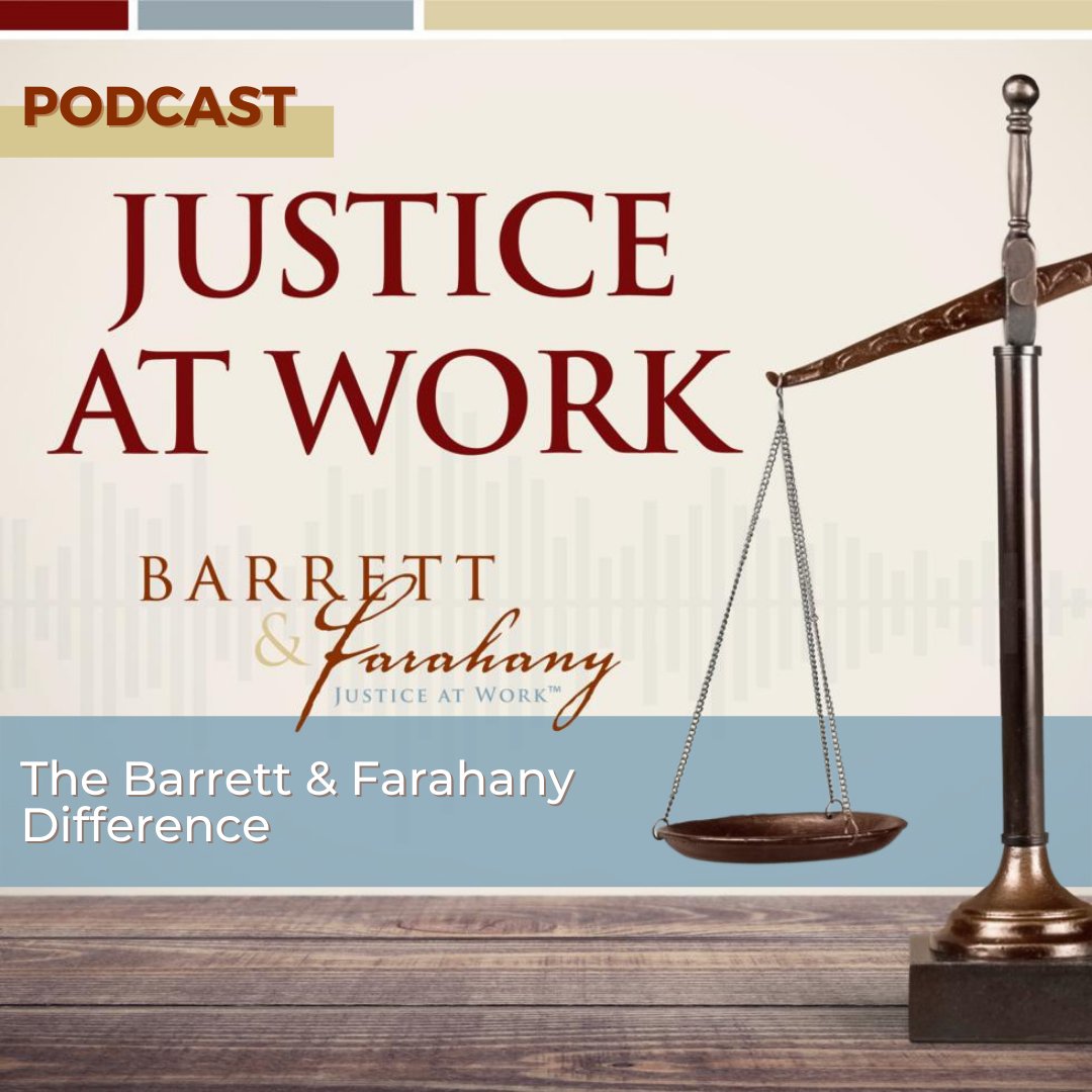 EmploymentAtty's tweet photo. 64% of people who call a lawyer’s office never speak with a lawyer. At Barrett &amp; Farahany, we always answer the phone and allow you to speak with a lawyer. Learn more about how we stand out on this episode of the Justice at Work podcast. https://t.co/wk7Iqi2COH https://t.co/hD7Vc1vgjI