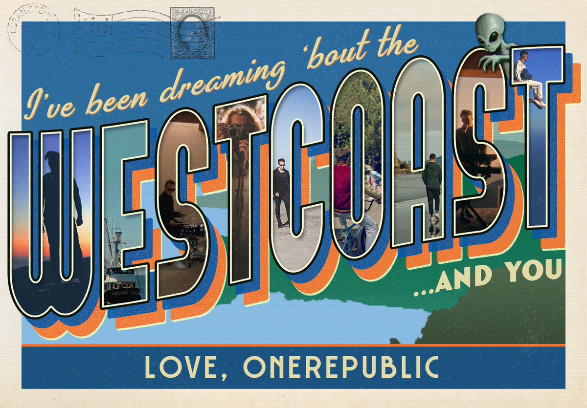 Pre-save “West Coast” now! 💌😎🌴Arriving Feb 25. OneRepublic.lnk.to/wcpresave