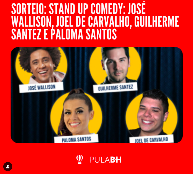 palomadoss's tweet photo. Tá rolando sorteio no perfil do @PulaBH na
rede vizinha !!!
Corre lá!
quinta-feira dia 17/02 às 21h tem stand up no #ShoppingCidade
bora lá?! https://t.co/P1C67SotDE
