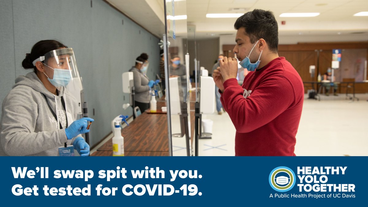 Happy #ValentinesDay! Get tested for COVID-19 to protect your loved ones. Saliva-based testing is quick, easy, and free. See our full list of testing sites at HealthyYoloTogether.org/testing