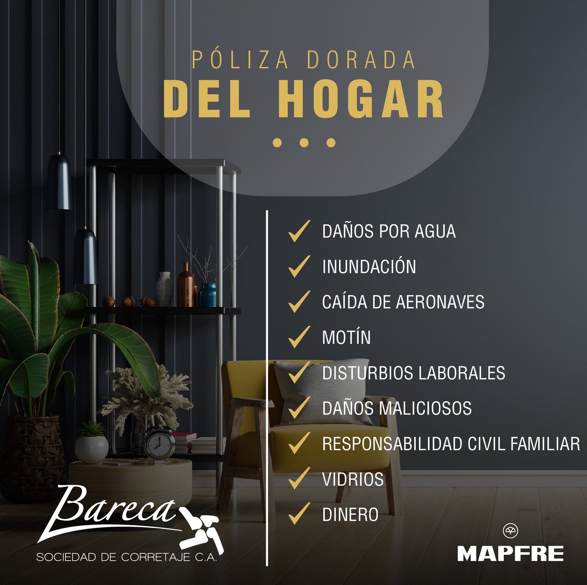 barecaonline's tweet photo. Brindale a tu casa la protección que necesita con la Póliza Dorada  de Mapfre Seguros, y solicita los servicios adicionales que desees, entre ellos

Plomería
Cerrajería
Electricidad
Fumigación
Remoción de Escombros
Albañilería
Reparación de Aires Acondicionados
Alojamiento https://t.co/OOcuYp8AAz