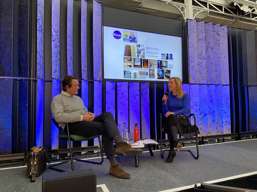 A massive thank you to @nminterior @gabbertasstudio⁠ for their thought provoking discussion at #sds22 last week 
<a href="/surfacedesign/">S. D.</a> thank you for giving us the opportunity  to present at such a great show with an incredible crowd! ⁠⁠

#surfacedesign #interior #surfaces #textiles