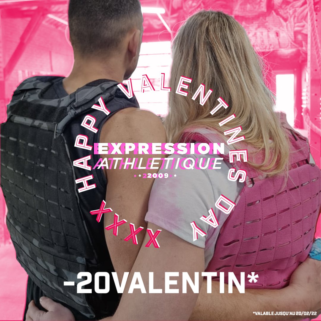 ExpressionAthlt's tweet image. Pour cette semaine de l&apos;amour on vous fait plaisir avec une reduction de 20 euros pour l&apos;achat de deux gilets Expression Athletique.

rendez vous sur Expressionathletique.com