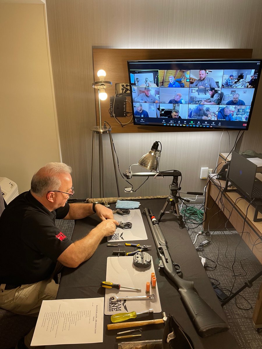 TeamOneNetwork's tweet photo. February 8th, Instructor Dave Brancato conducted a Benelli M1,2&amp;4/ SBE Online Armorer Recertification course hosted by USDA National Training Academy. https://t.co/nx495bFGsl