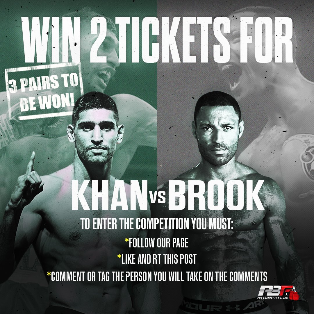 Amir Khan Kell Brook 2022 Fight Boxing Poster High