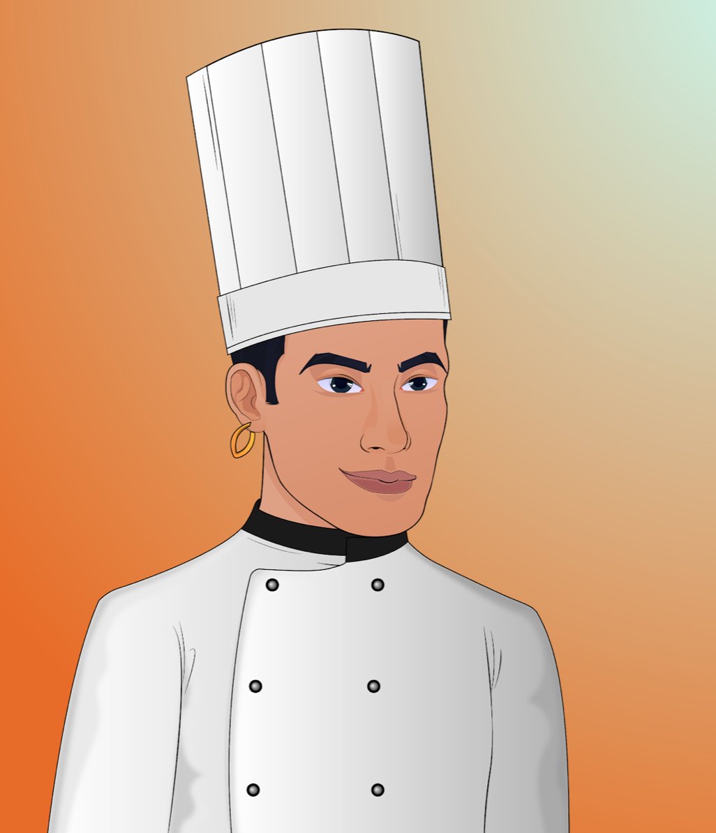 yaboy2211's tweet photo. Chef Nasty rocking the new earring as we test minting on the site. Wont be too much longer before the chefs are in your #nft kitchens. $CORG #metaverse #virtualrestaurants #nftdining https://t.co/YaOfMmRSIP