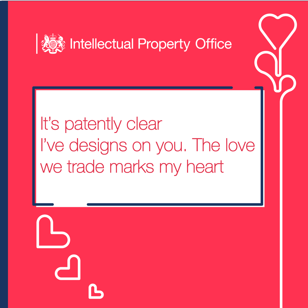 The_IPO's tweet photo. ❤️Happy #ValentinesDay!
We love all forms of #IP from patents and trade marks to copyright and designs.

Share your Valentines haikus in the replies 👇
#IPHaiku @CIPO_Canada https://t.co/NQz2GfWr39