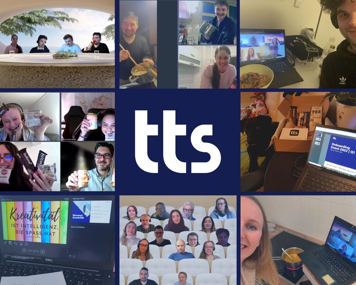 ttsGmbH's tweet photo. This was the virtual #tts #onboarding event 2022! Two days full of informative presentations about our business units, barcamps and opportunities to socialize with each other. 
Many thanks to all for this unforgettable event! https://t.co/MokugQzMwd