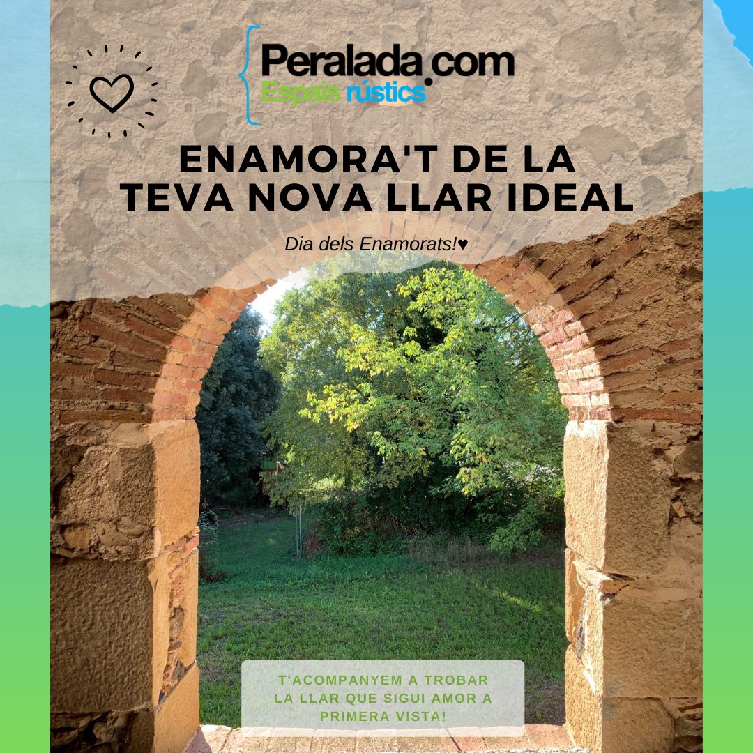 ♥️¡Feliz día de los Enamorados a todos!💐
Cuando más disfrutamos nuestro trabajo es cuando hacemos de Cupido entre tú y tu nuevo hogar ideal.💘Somos expertos en acompañarte a encontrar el hogar con el que tengas amor a primera vista. #esfacil #peralada_com #espaisrústics #girona