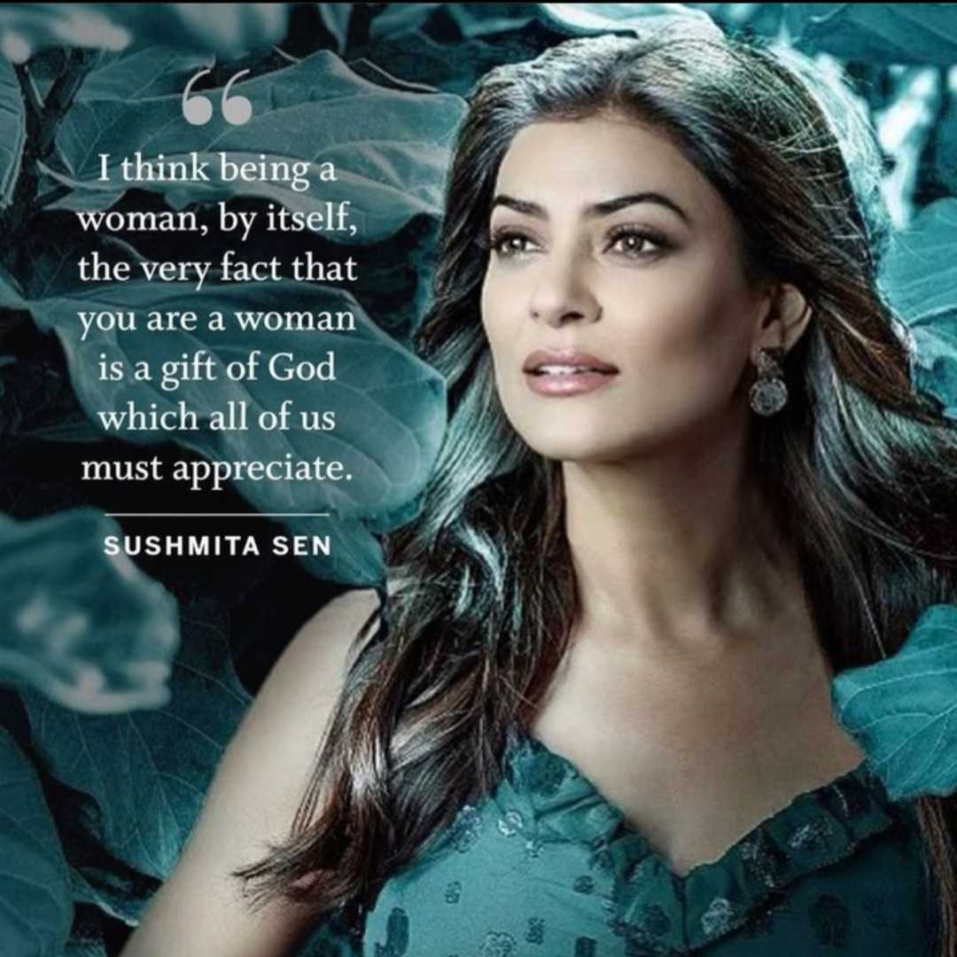 Be Proud!
.
.
.
.
#SushmitaSen #WomenPower #WomenInspiration #WomenQuote #WomenForWomen #WomenSupportingWomen #Femina #FeminaIndia