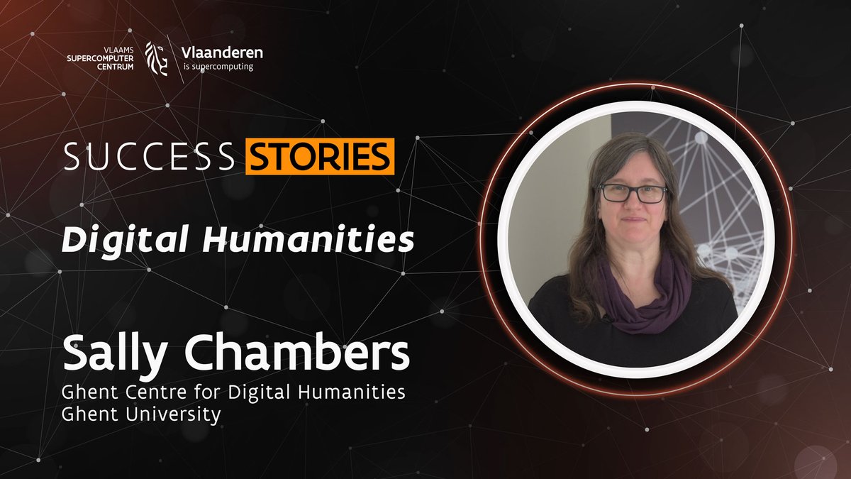 🎥 The latest #SuccessStories video features Sally Chambers from Ghent Centre for Digital Humanities at <a href="/ugent/">UGent</a>. Watch her success story at youtu.be/uOOTmZLSIbA

🔴 If you are a VSC user, and you would like to share your story with us, get in touch at info@vscentrum.be