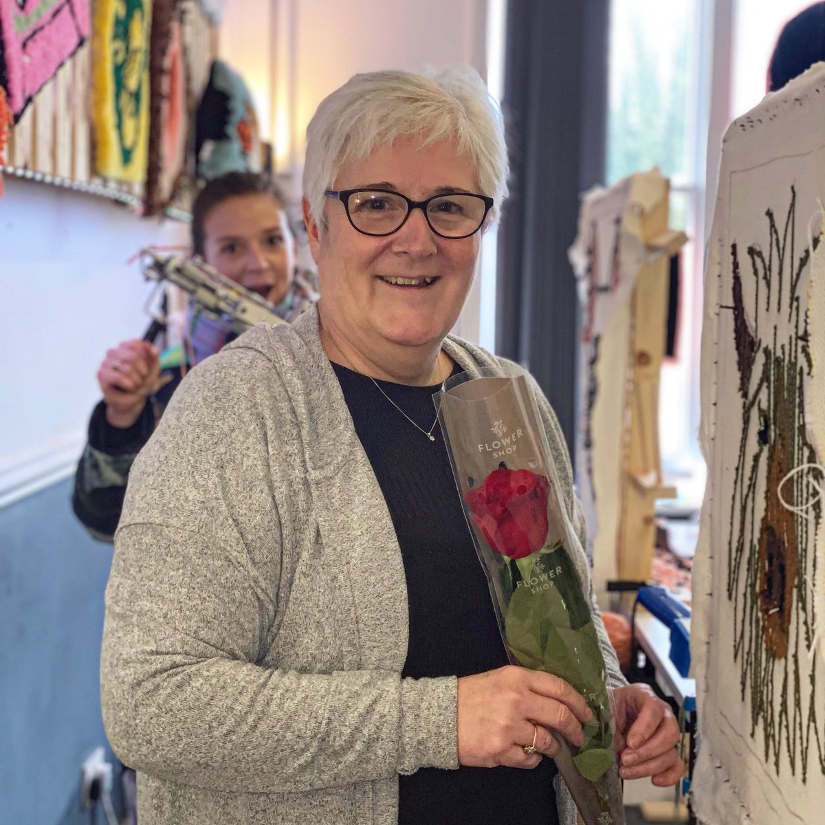 Happy Valentine’s Day all!! #tufting #rugmaking #tuft #tuftedrugs #crafts #handmade #norwich