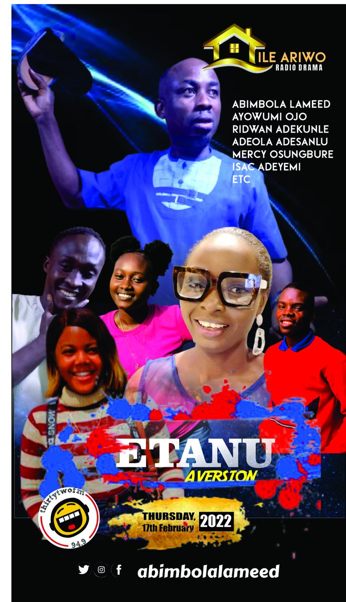 AbimbolaLameed's tweet image. This thursday on #IleAriwo by 11:00am @32fm949Ibadan .
Human efforts most time dont determine success. The  people around you determine a lot....  #Etanu