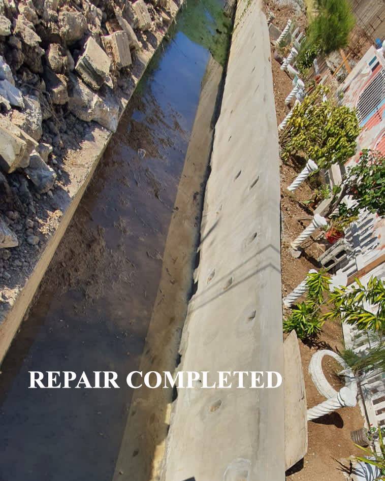 portmorecm's tweet photo. Work Completed!
The Portmore City Municipality has completed the reconstruction of a collapsing drain wall in SE 42nd Place, 3 East Greater Portmore.
Lets continue to make Portmore the place to work, live, raise families and do business!
#hardatwork #Portmore #workcompleted https://t.co/oD3uwhtkHI