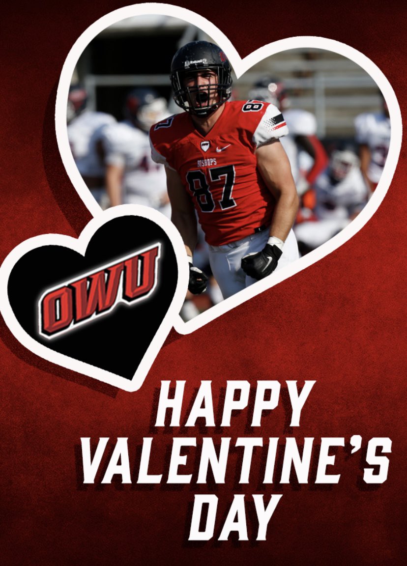 OWUBishopFB's tweet photo. Happy Valentine’s Day from our Bishop family to yours!
#RollShops
#FOE https://t.co/Q1tGbupMAW