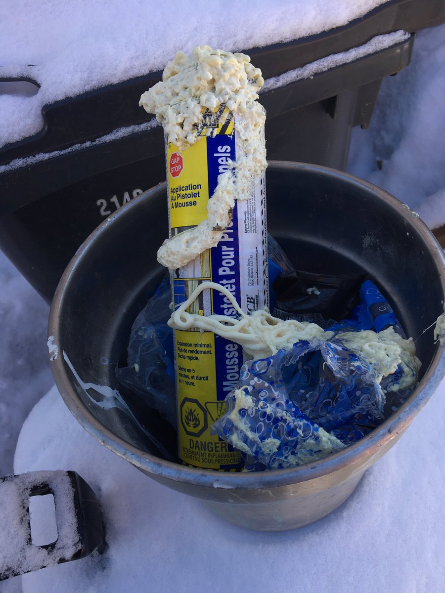 mrcycology's tweet photo. just keeps getting better! #monday
doing some work downstairs and the foam gun explodes, got my yearly dose of isocyanates - yummy https://t.co/tbmPKdoqhp