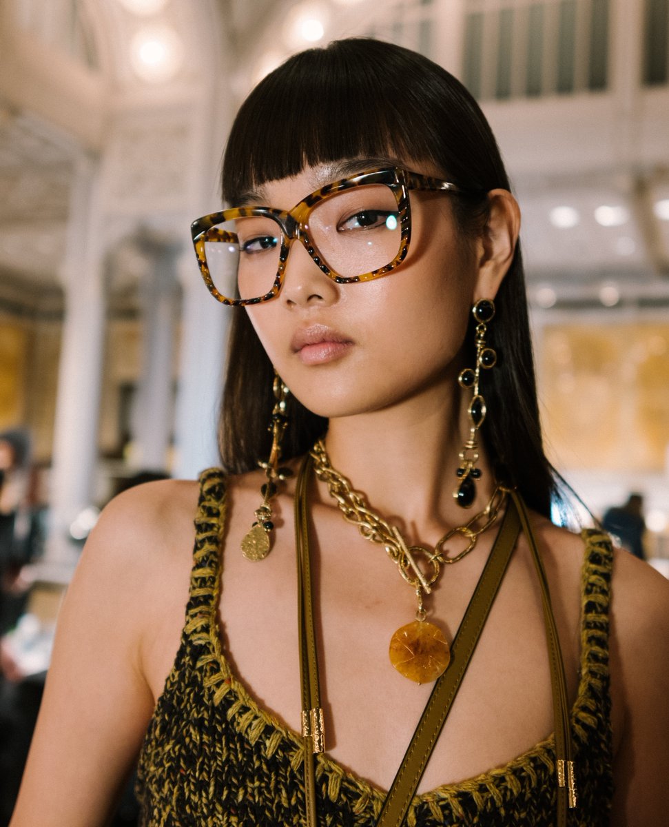 nyfw's tweet photo. Let's get into these frames 👓 seen at yesterday’s @ullajohnson #NYFW show 🤍

Photos by @thestreetsensei https://t.co/36baskAEYz