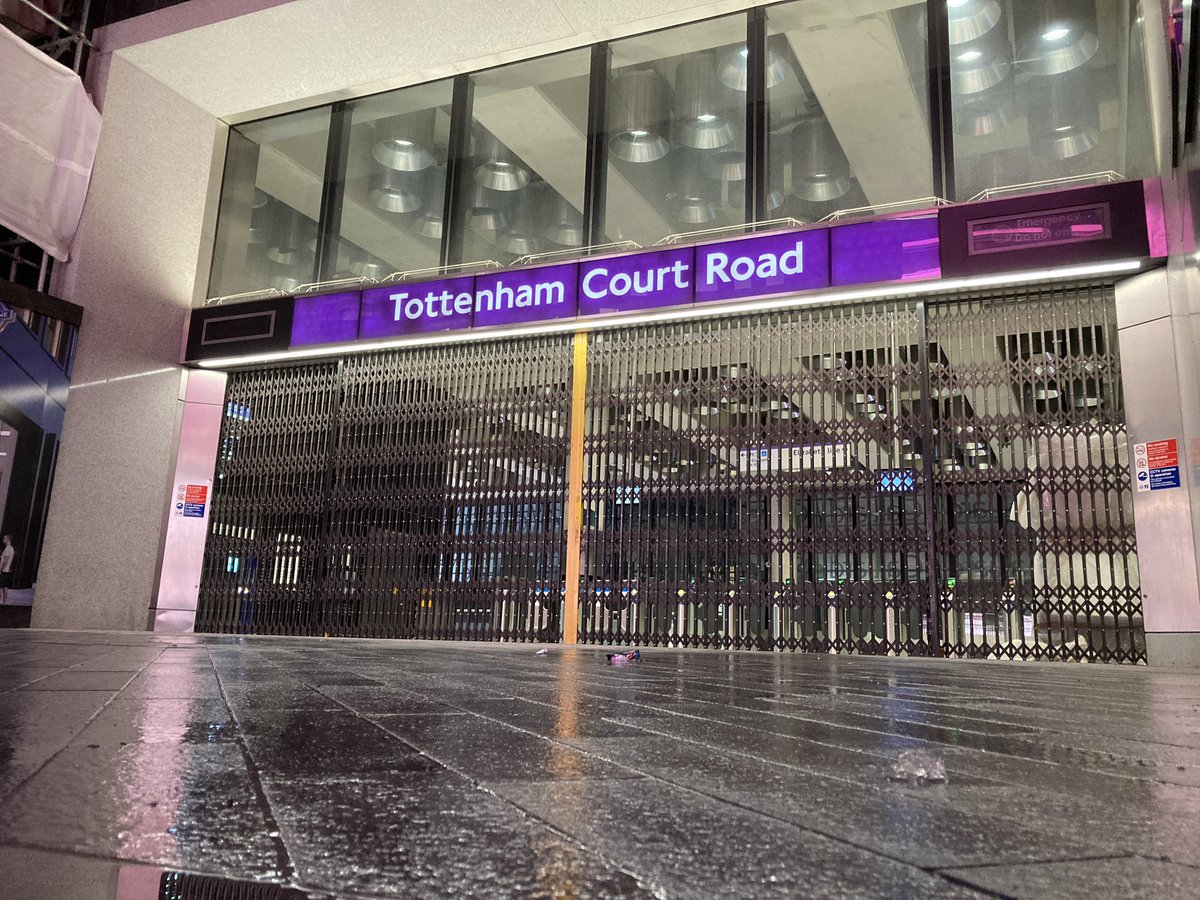 Currently in Tottenham Court Road and couldn’t not check out some of the Purple line shenanigans 🚂