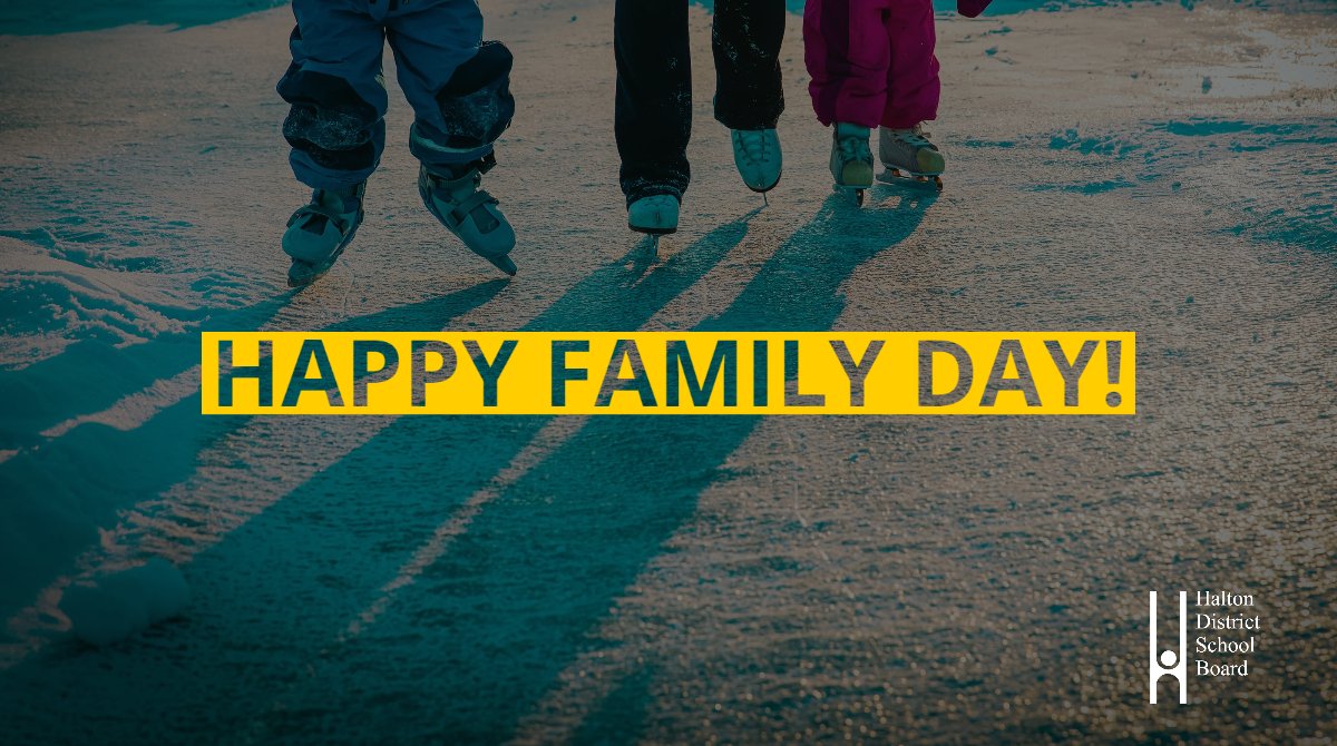 HaltonDSB's tweet photo. 𝙍𝙀𝙈𝙄𝙉𝘿𝙀𝙍: Monday, Feb. 21 is Family Day. All HDSB schools will be closed. We wish all #HDSB families a safe and relaxing long weekend! https://t.co/6UoWLewUb0