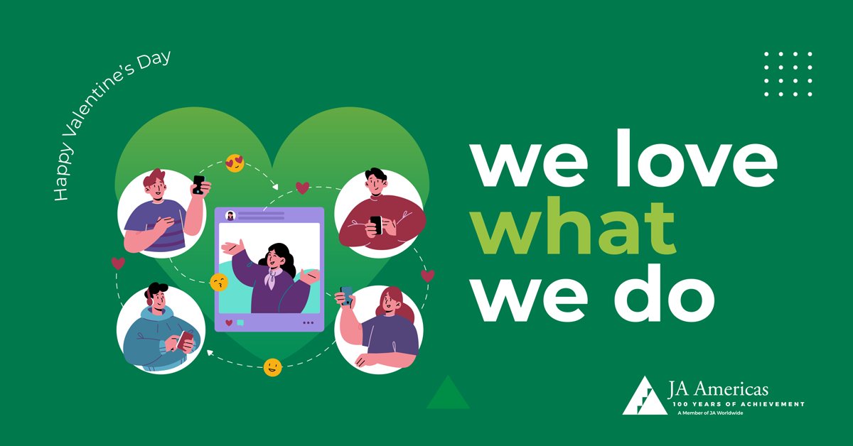 If you don't love what you do, how do you expect it to work out? 

Love is always the way. We are proud to be part of an organization that makes us love what we do... Happy Valentine´s Day!

#ValentinesDay #HappyValentines #WeAreJA 💚
