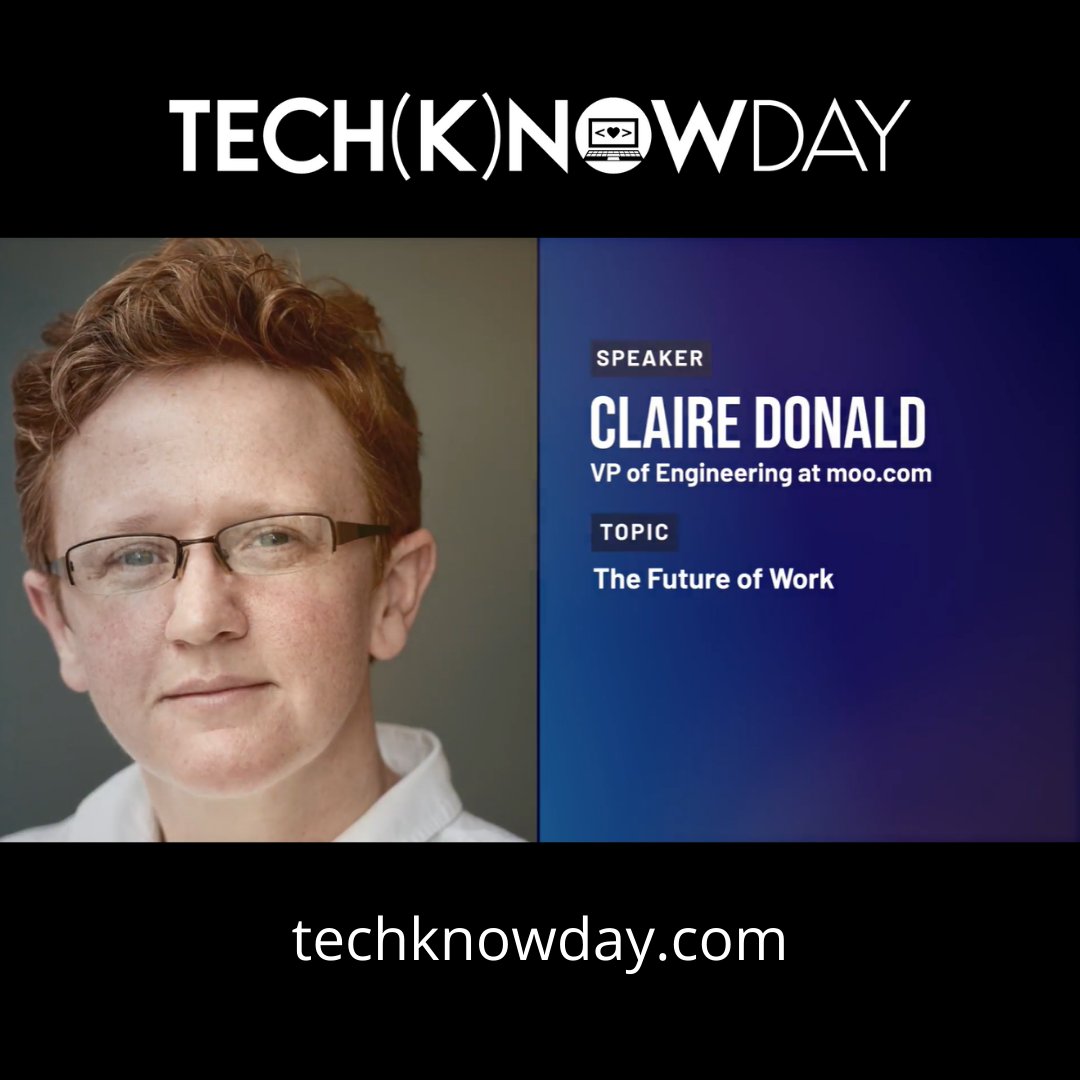 Last year, <a href="/Scottish_Claire/">claire d</a> joined <a href="/TECHKNOWDay/">TECH(K)NOW</a> on International Women's Day. Watch the talk here youtu.be/v-nDLaO8Jms
 
Want to join this year's line-up? Or just want to attend for FREE? Go to techknowday.com for details!
 
#womenintech #iwd2022
