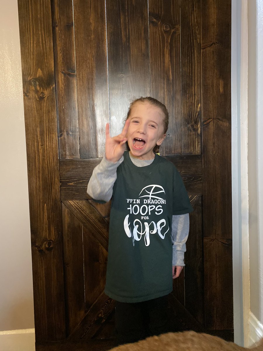 It is Jacoby’s Valentine’s Day Party at school today, instead of wearing some red Jacoby decided to rep some green. Let’s go <a href="/TiffinUwbb/">TiffinUWBB</a>. Take care of business tonight!  
#GoGons 💚🐲🤘🏻🏀