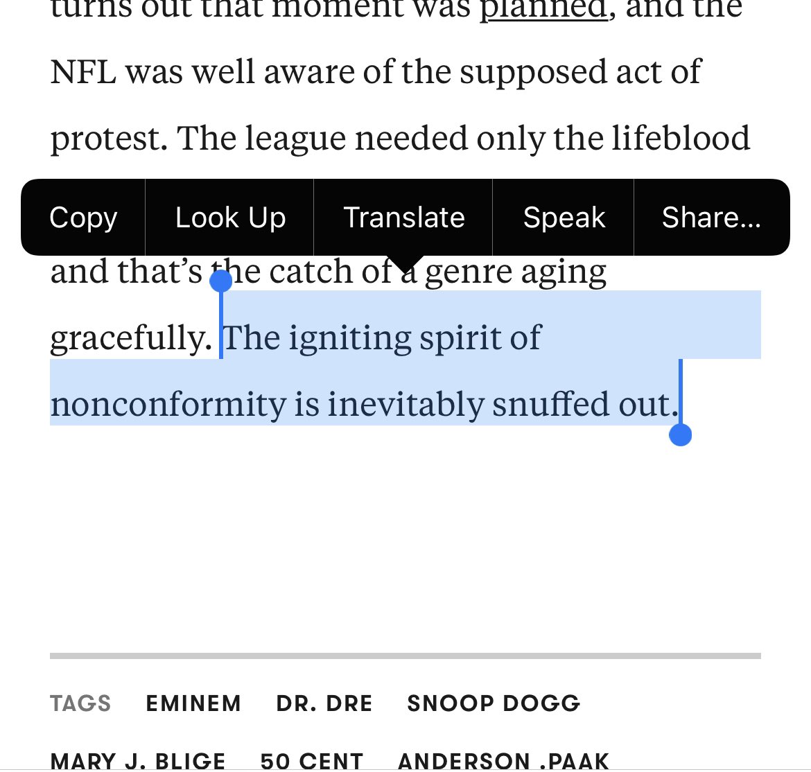 johnbarta's tweet image. Back in 2012 @pitchfork dragged MIA for giving the finger during the half time, and this year they cried that the half time was too safe. It’s almost like music critics are never happy