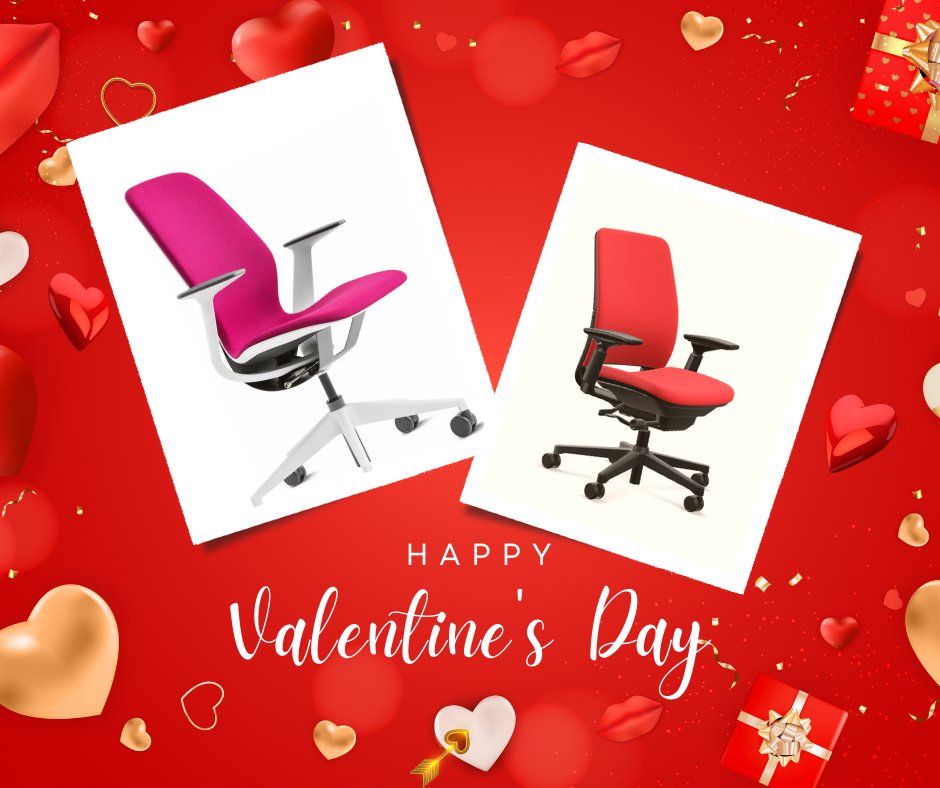 Happy Valentine's Day! 💘
Give the gift of comfort and ergonomic support... true love and a match made only in heaven!

Featuring the SILQ chair &amp; the Series 2 by <a href="/Steelcase/">Steelcase</a> 

Need to shop for a new chair? Send us an email!
➡️ ConnectWithUs@corporate-interiors.com