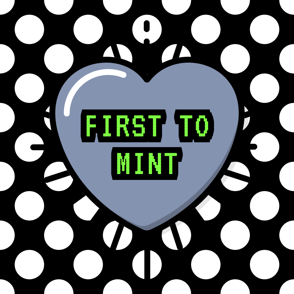 Sweetheartz (@sweetheartznft) on Twitter photo First to Mint 🖤
Sweetheartz #81 is an <a href="/AscendedOasis/">Ascended Official</a> Grey heart on Polka Dots 1 background with Sun Rays.
opensea.io/assets/0x17b05… First to Mint 🖤
Sweetheartz #81 is an <a href="/AscendedOasis/">Ascended Official</a> Grey heart on Polka Dots 1 background with Sun Rays.
opensea.io/assets/0x17b05…