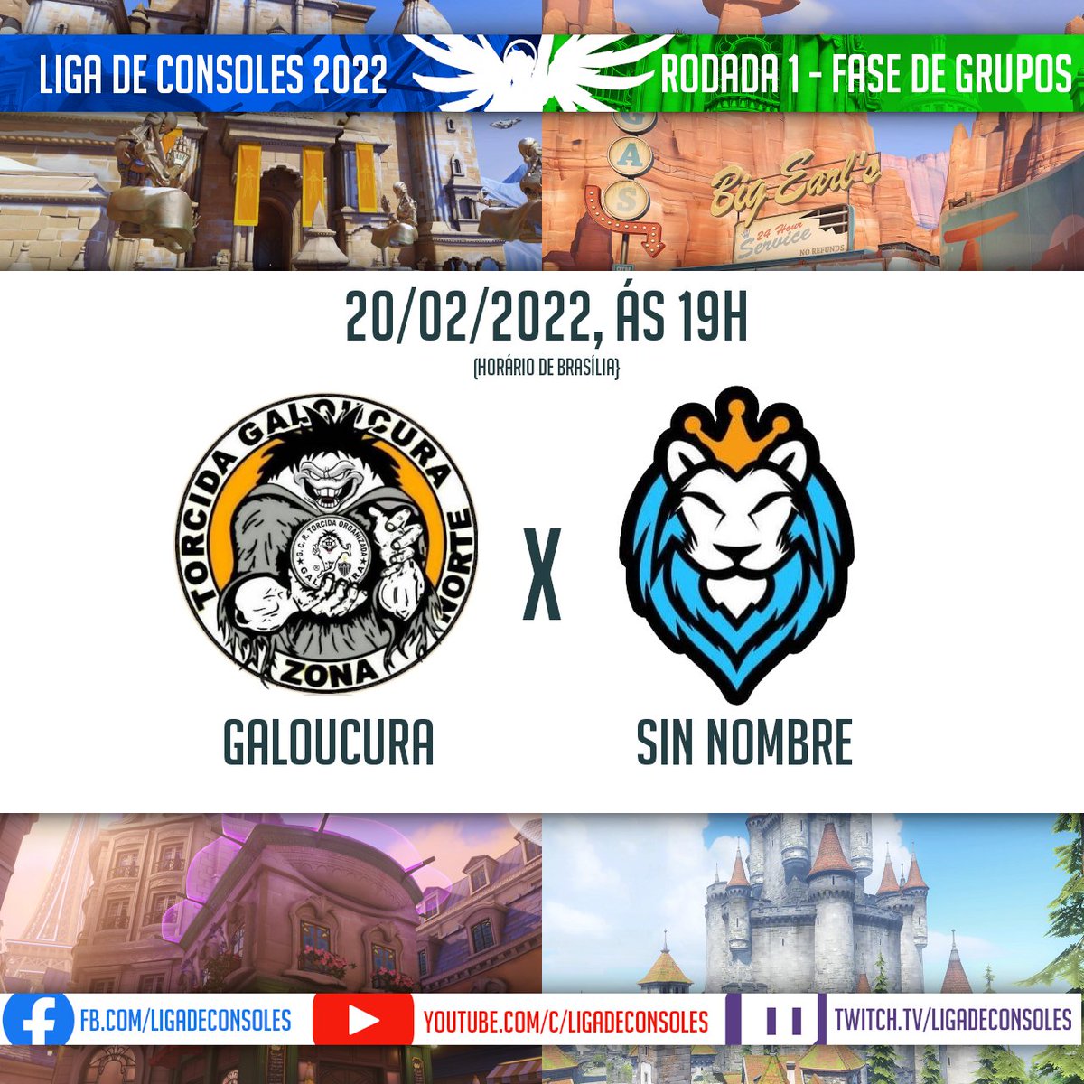 LConsoles's tweet photo. E a LCON 2022 continua no dia 20/02, dommingo, ás 20h00 com um duelo de titãs:

Galoucura X Sin Nombre

Transmissão pelo YouTube, Facebook e Twitch da Liga de Consoles. 

Acompanhe todas os jogos e novidades em https://t.co/ka3rcxXJF3 https://t.co/m2SDTsLPCa