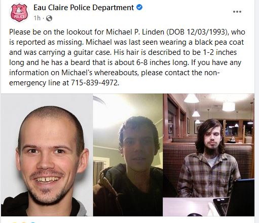 UW-Eau Claire Police tweet media
