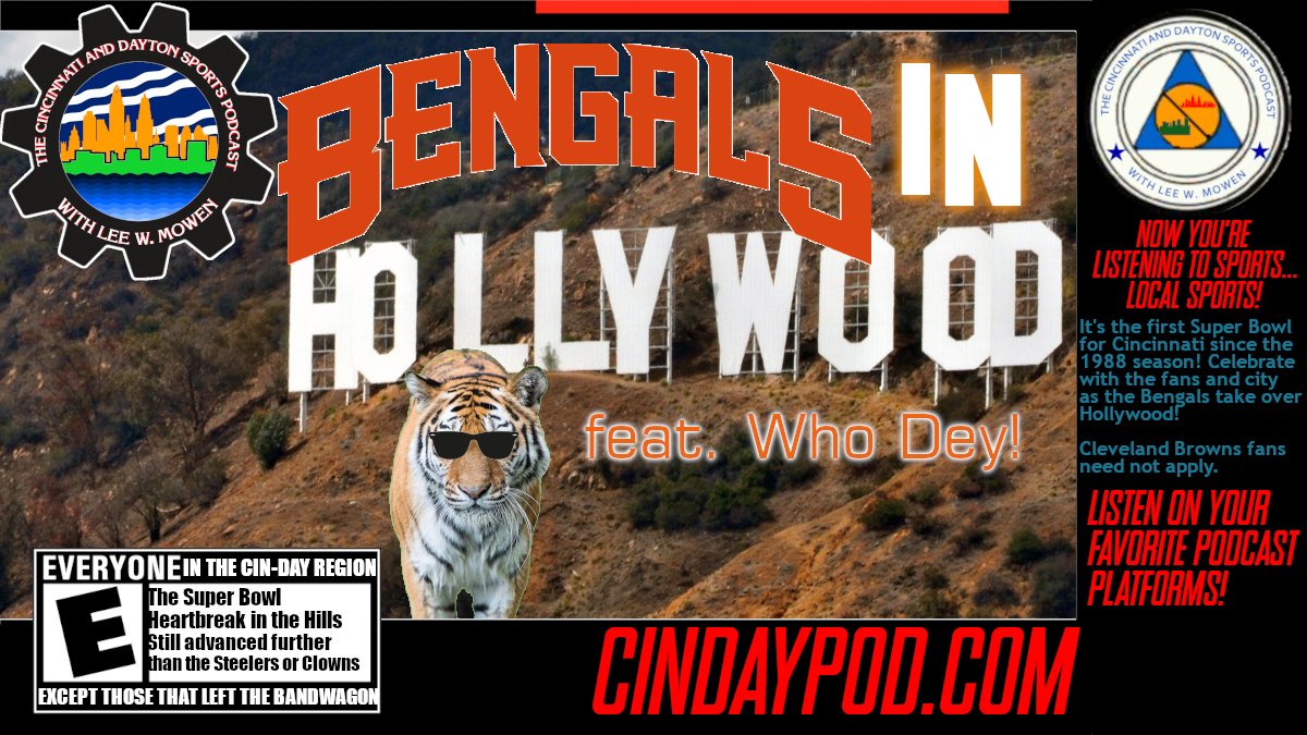 theleewmowen's tweet photo. 🚨NEW EPISODE OF @CinDayPod🚨
💻Listen: https://t.co/bvabBk4uX2
💧@12ozSports: https://t.co/EjaslROCOh
📹YouTube: https://t.co/M4pCQDgp49
#PodcastHQ @swpact @underdogpods #PodNation #PodernFamily #ForCincinnati #RuleTheJungle #WhoDey https://t.co/rzDf7pPswD