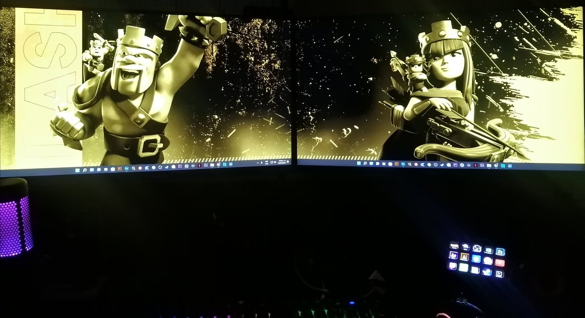 Me acabo de hacer este fondo para doble pantalla, me gustó mucho, tanto que si llegamos a 100❤️ y 100 🔃 le comparto el link para que lo descarguen completamente gratis 🎊

Se podrá cumplir la meta?