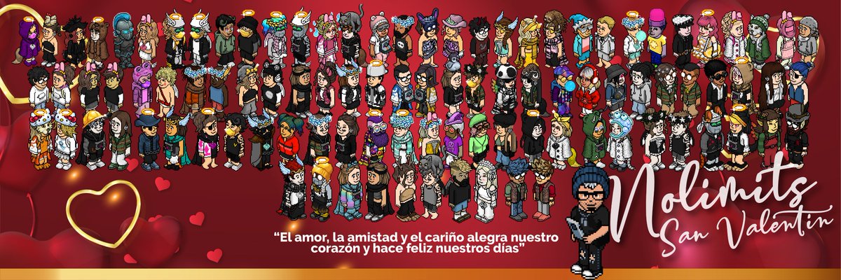 ¡𝗙𝗲𝗹𝗶𝘇 𝗗𝗶́𝗮 𝗱𝗲 𝗦𝗮𝗻 𝗩𝗮𝗹𝗲𝗻𝘁𝗶́𝗻! ❤️

Hoy no solo celebramos el amor de pareja sino el cariño entre amigos y esas personas que nos alegran el día.

Seleccioné 50 parejas al azar dentro de <a href="/ESHabbo/">Habbo ES/MX</a> símbolos de que el cariño sí existe. 

¡Gracias por participar!🥰