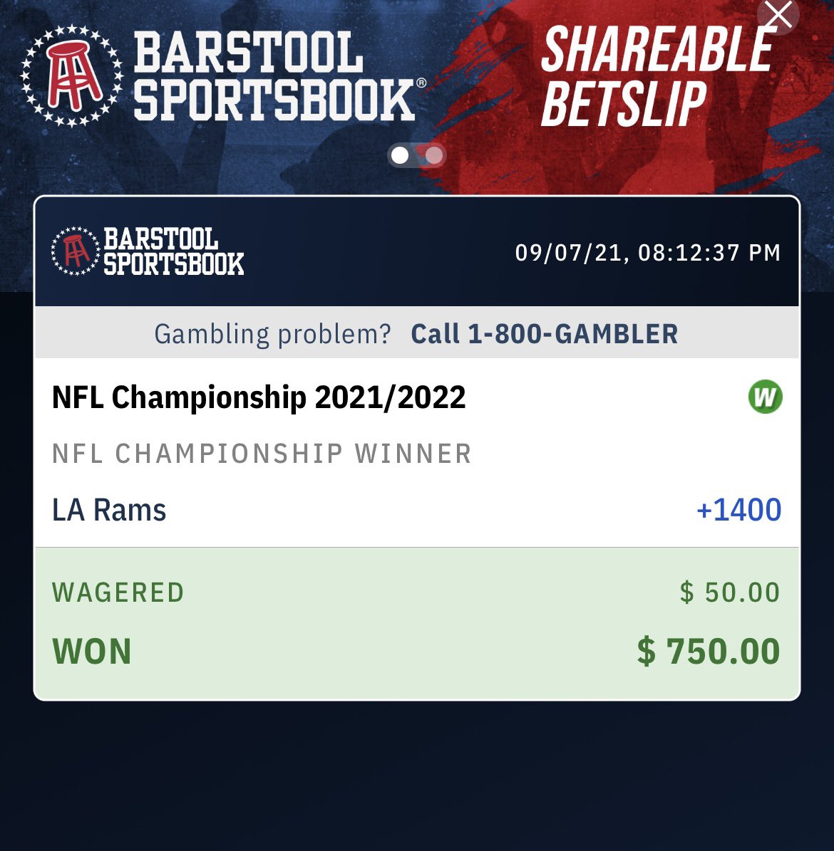 kvnshrmn's tweet photo. Some guy outside MSG yesterday told me I was a bitch if I hedged my Rams future. I hope he sees this🖕 @BSSportsbook https://t.co/SbrqjY2jlN