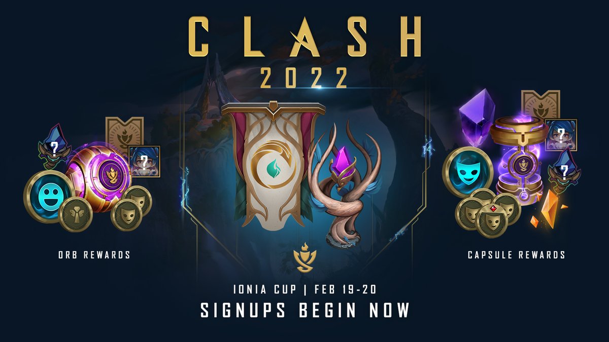 League of Legends Clash 2022: Schedule, Rewards, and More