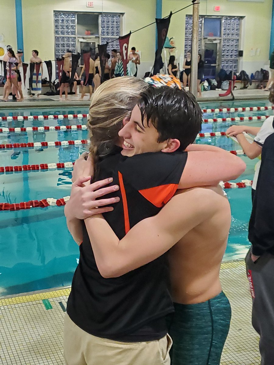 Ryan Schager breaks school record in 100 Breast Stroke Congratulations