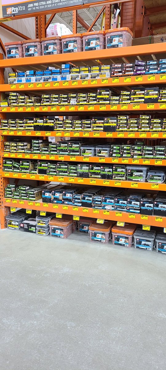 Stock up on your screws and nails now. We're changing vendors and we have some great clearance pricing. While supplies last
