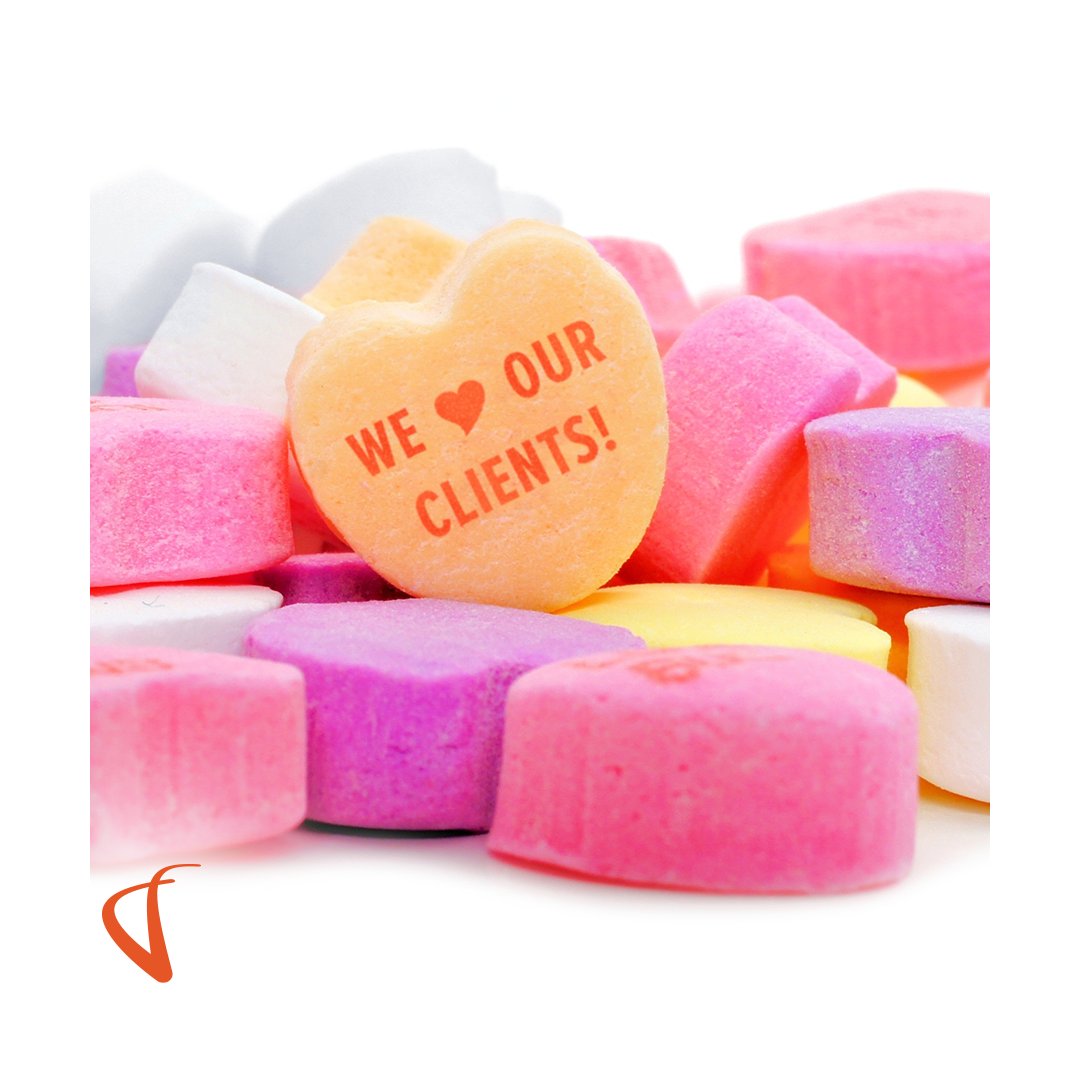 We <3 our clients. Yes, we do! Happy Valentine's Day from all of us at Forbin! ❤️