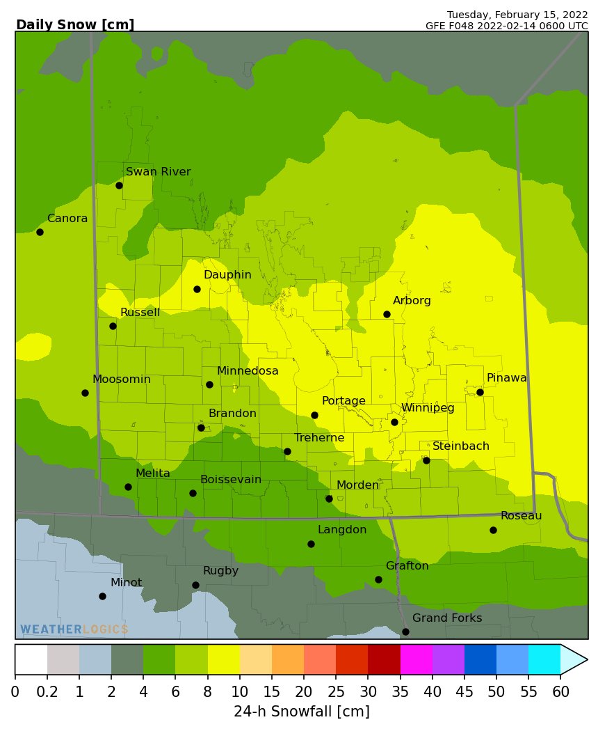 weatherlogics's tweet photo. More snow Tuesday βοΈ
#MbStorm #Winterpeg #PrairieWx #Manisnowba #MbWx #Manitoba #weather #meteorology #WinterStorm https://t.co/LKWHq24mex